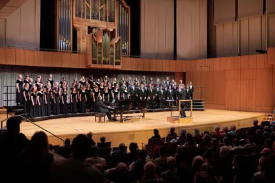 Concert Choir performing at Wheaton College Alumni Weekend 2024