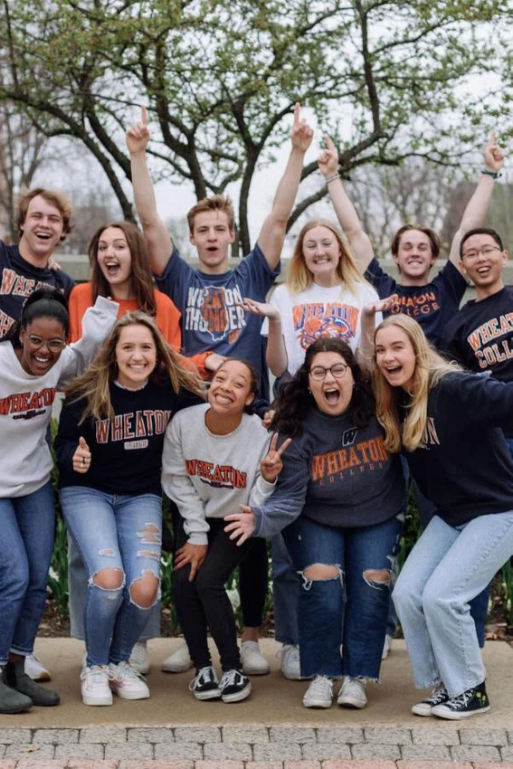 Wheaton Students in Swag