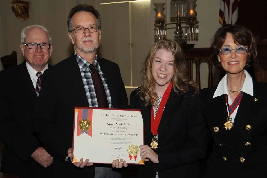 Wheaton College Student Nicole Miller - Student Laureate of the Lincoln Academy of Illinois