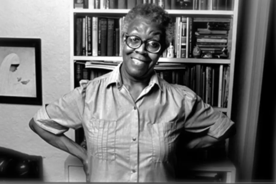 Gwendolyn Brooks in her office
