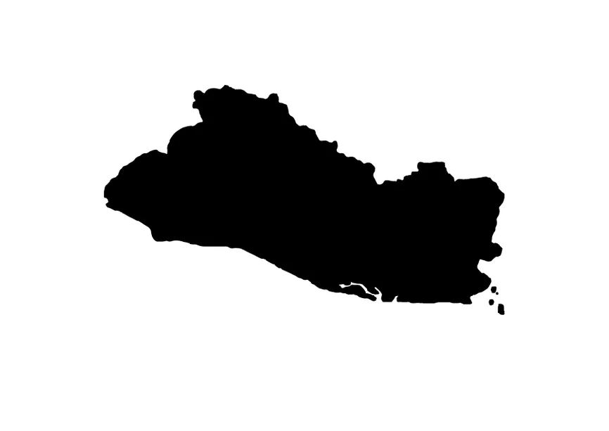 Icon showing map silhouette of El Salvador