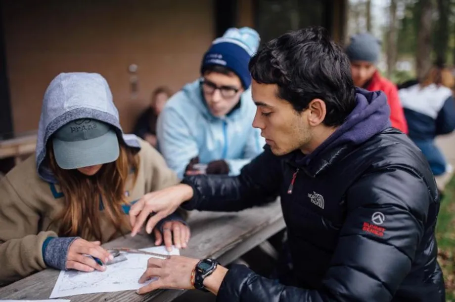 student teaching student orienteering