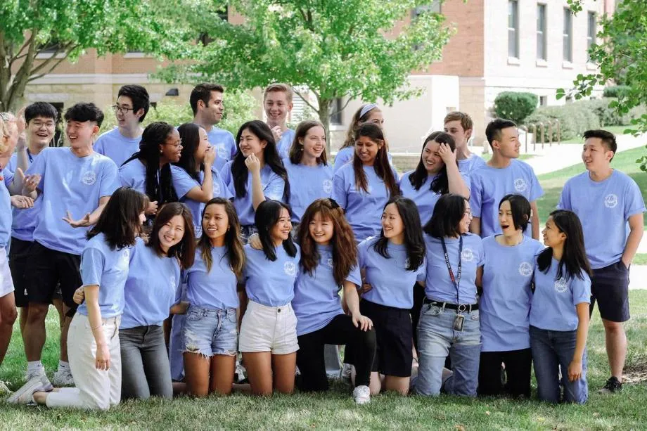 Wheaton College International students laughing