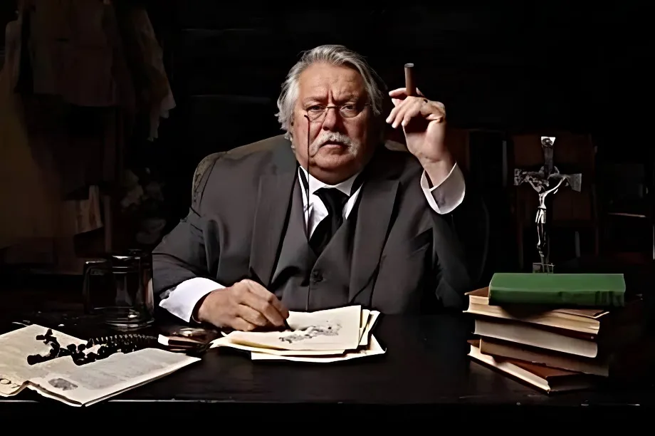 John Walker as Chesterton
