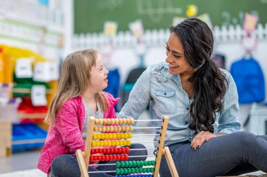 teacher with special ed student