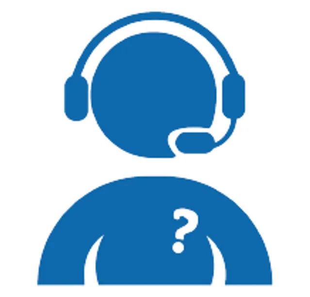An icon of a person with a headset on