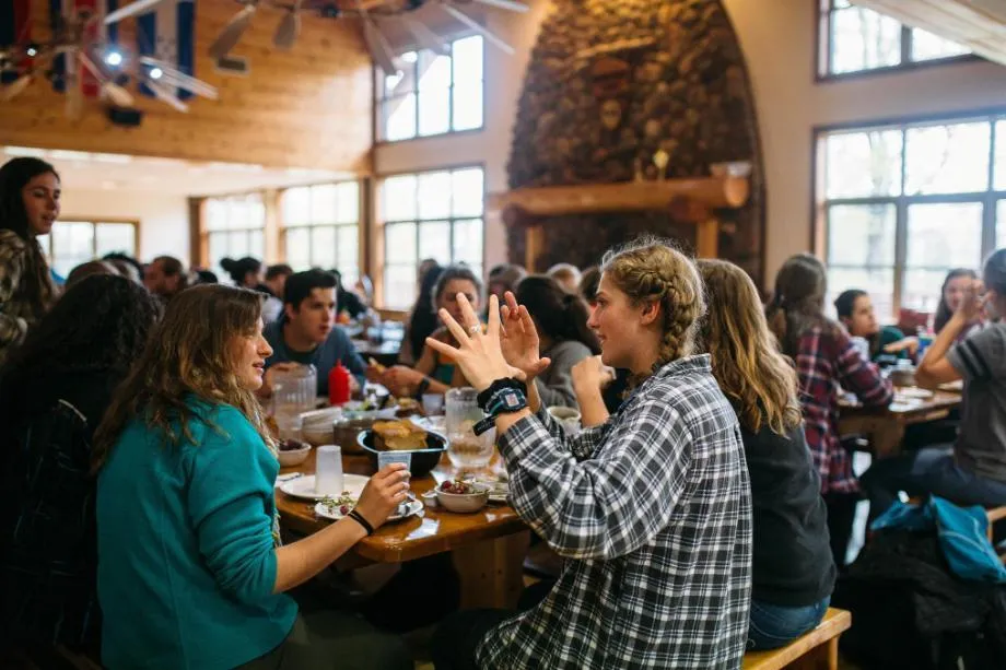 dining hall at honeyrock