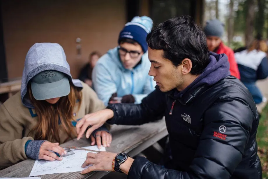 student teaching student orienteering