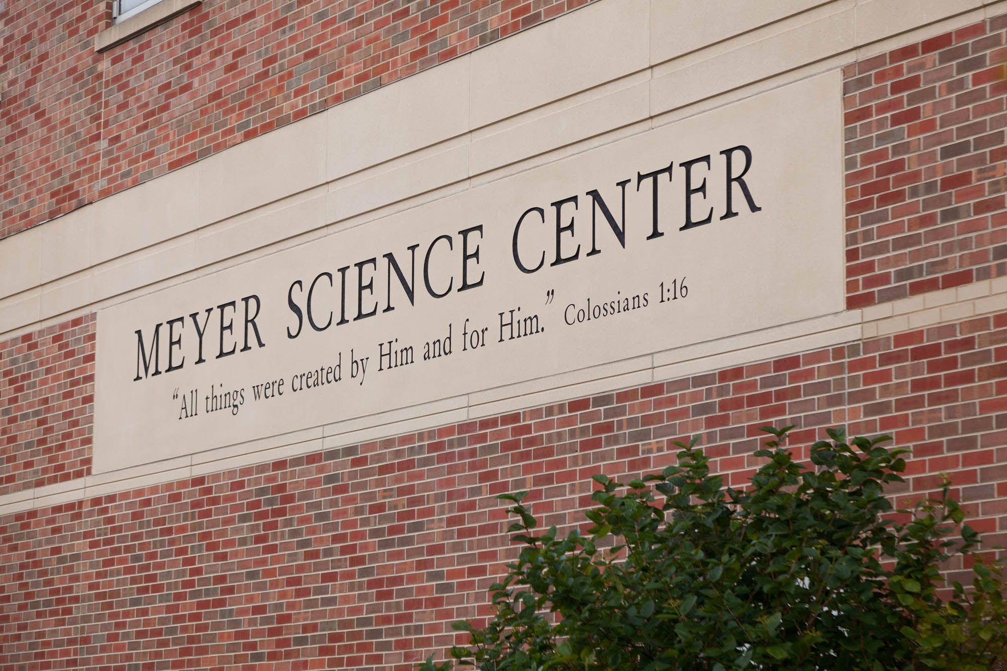 Meyer Science Center Exterior Sign