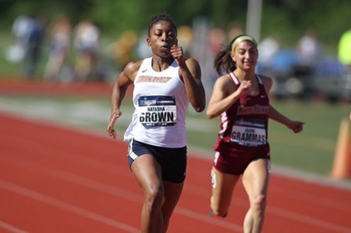 Wheaton College Track Athlete Natasha Brown running