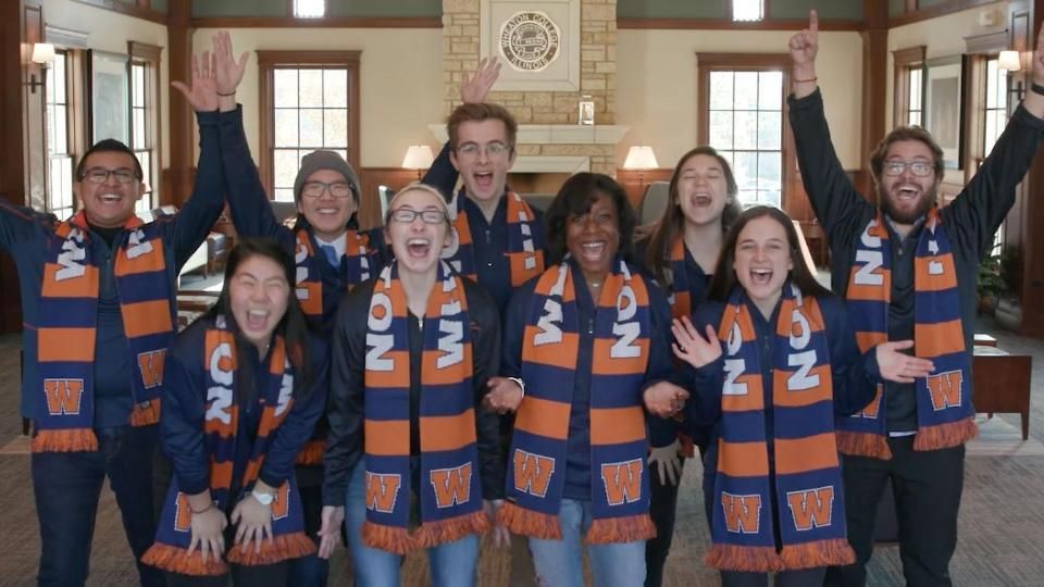 Wheaton College IL Dekes with Scarves