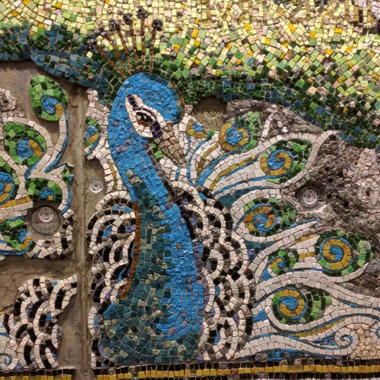 Wheaton College Mosaic Wall Detail