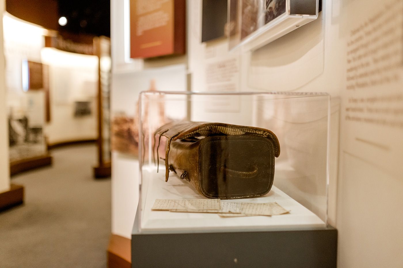 A saddlebag with sermons used by 19th century circuit riders