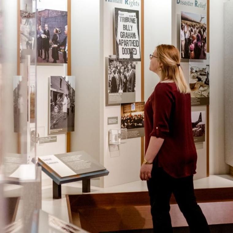 Visitor Exploring Billy Graham Museum