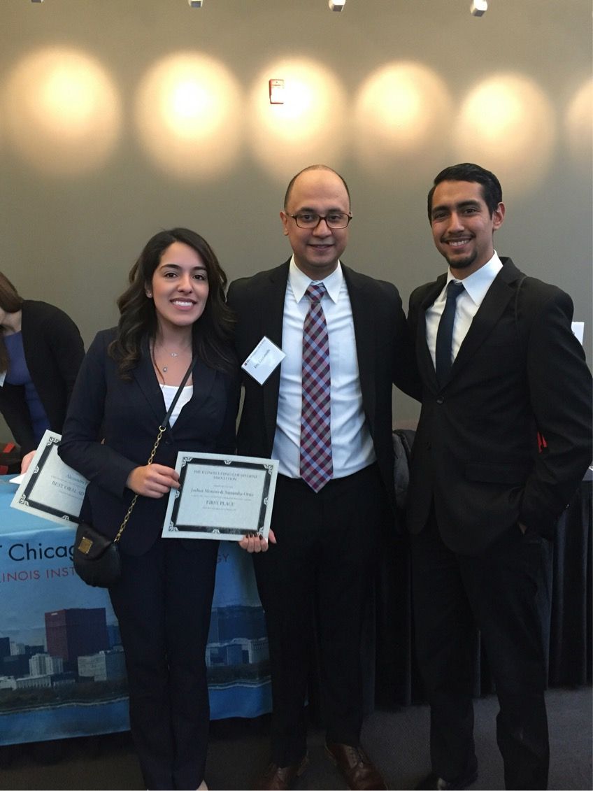 Joshua Moreno awarded 2015 ILLSA Moot Court Champion