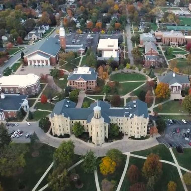 Aerial View of Wheaton College Campus