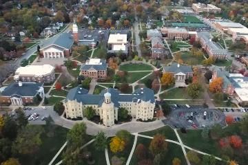 Aerial View of Wheaton College Campus