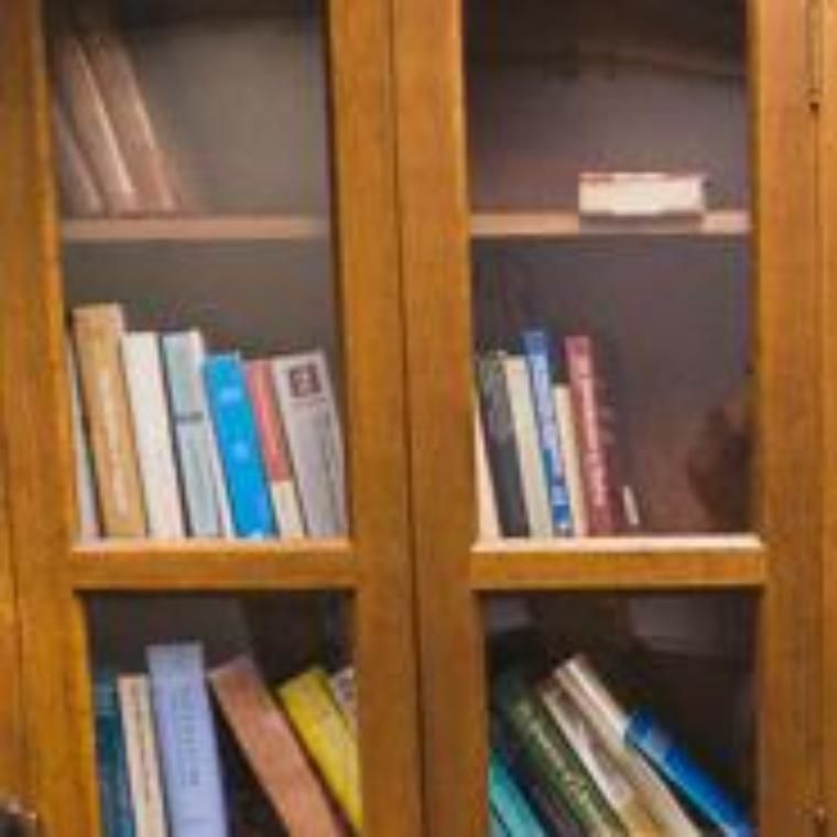 Bookshelf in reading room