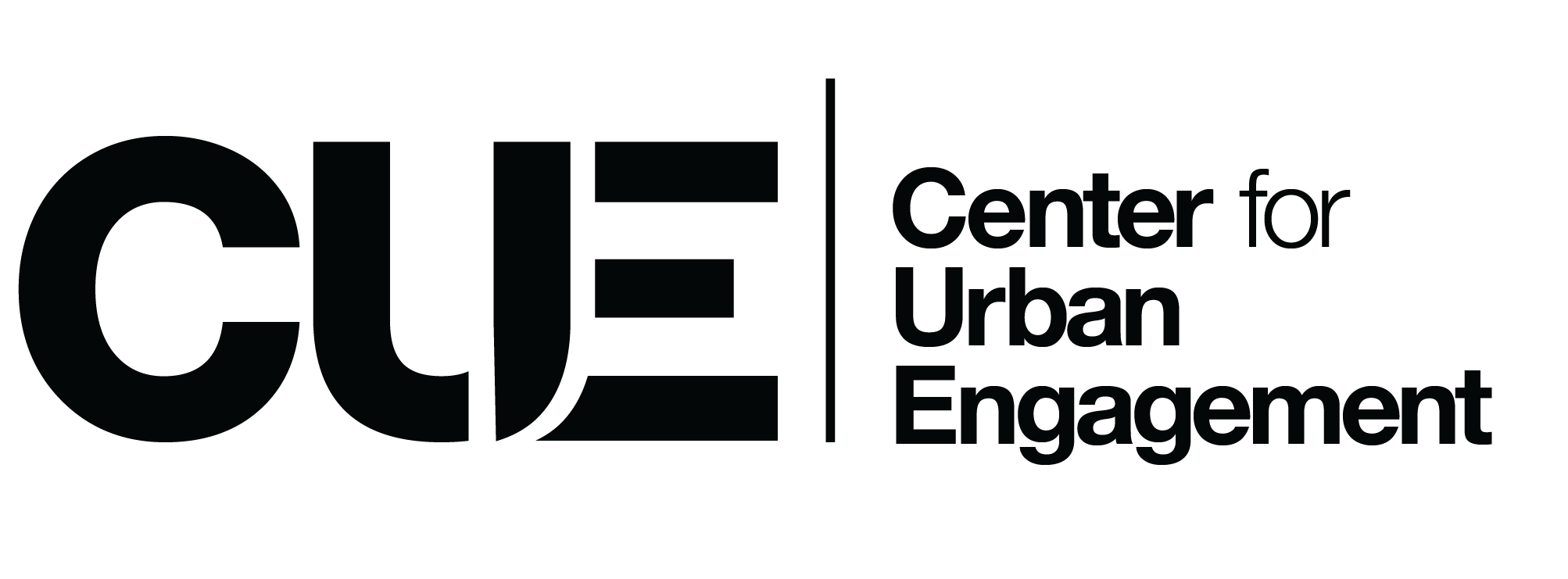 Center for Urban Engagement Logo - Black with Transparent Background