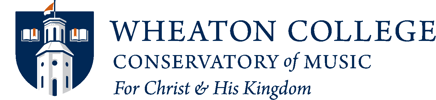 Wheaton College Conservatory of Music Horizontal Responsive logo