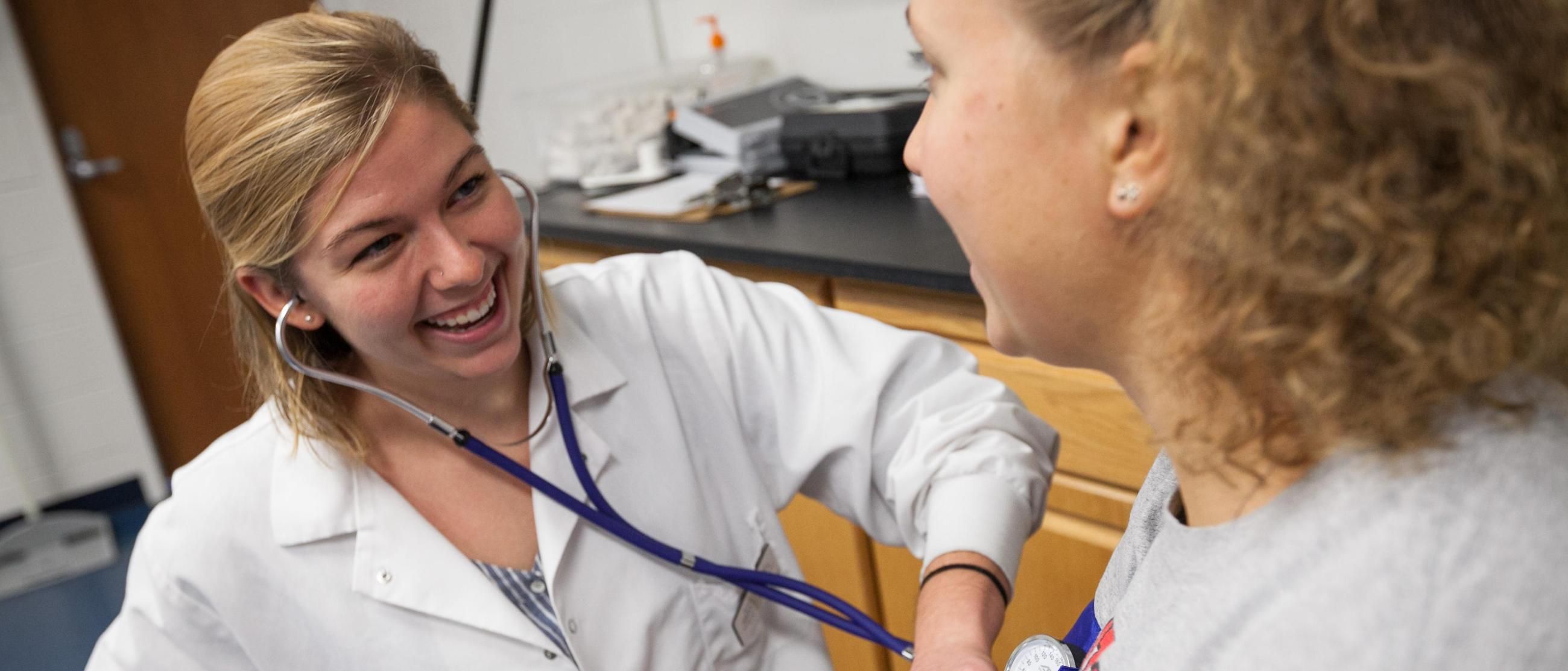 Pre-health students at Wheaton College