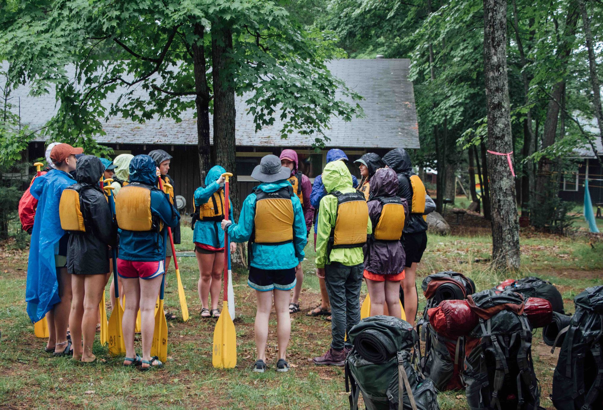 Even if it rains, campers go out on their wilderness trip! The packing list is designed to prepare your camper to go on a rainy trip. If severe weather is forecasted, we adjust trip plans accordingly.