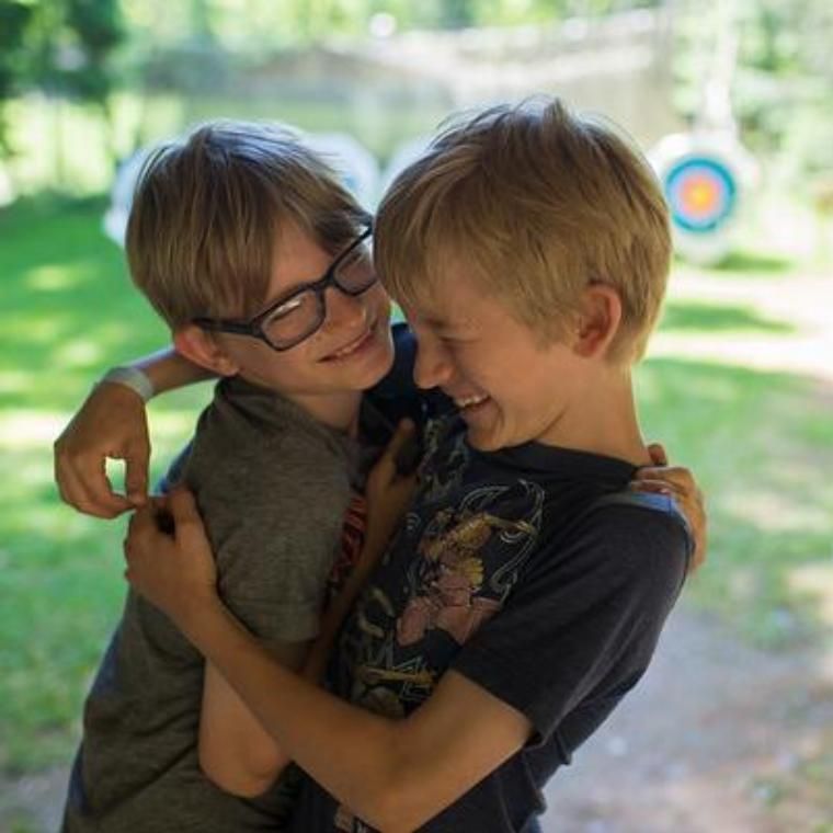 It's time to hug your friends goodbye! At about 3:00 we end the day at HoneyRock for Day Campers. 