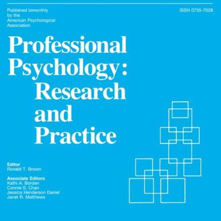 Professional Psychology: Research and Practice