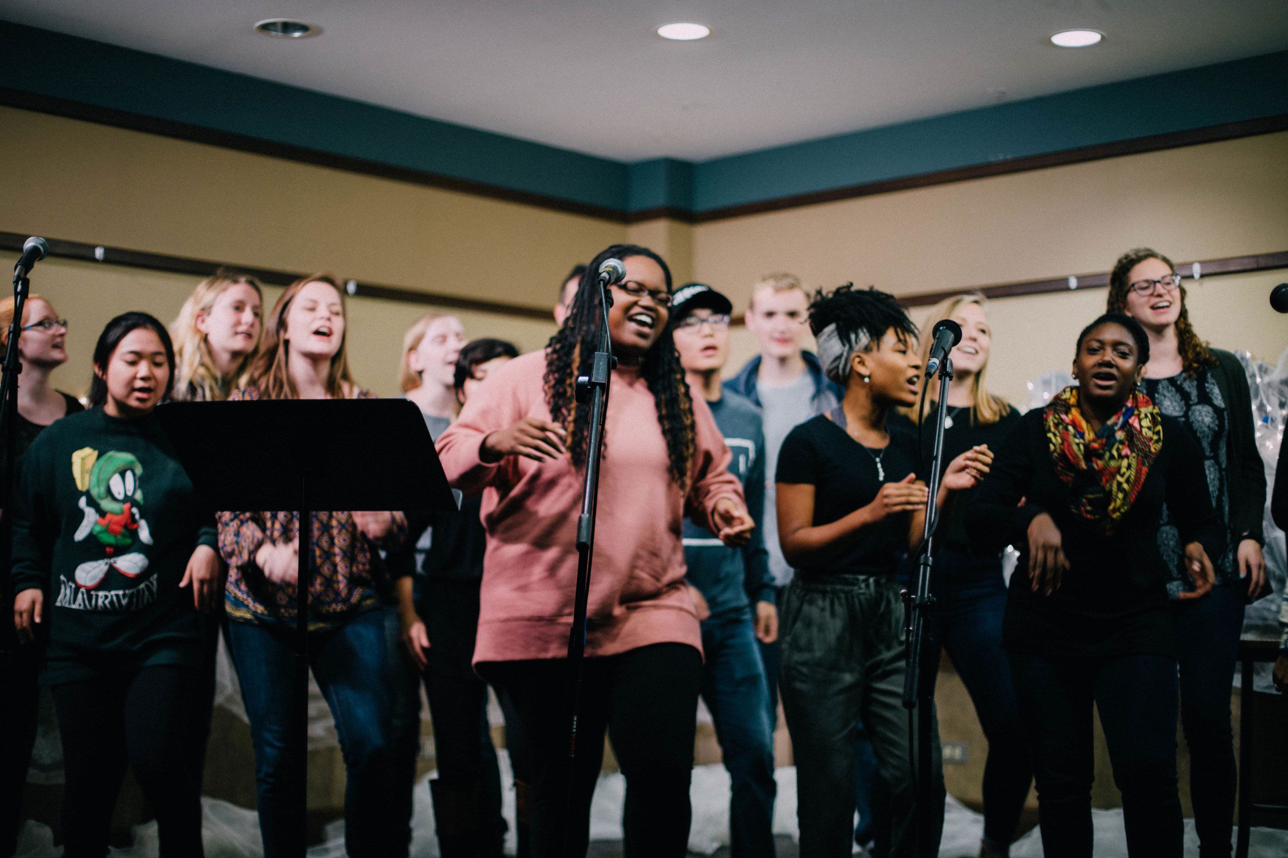 Coffee Houses are a chance for students to share their music, poetry, and other artistic works with the Wheaton community.