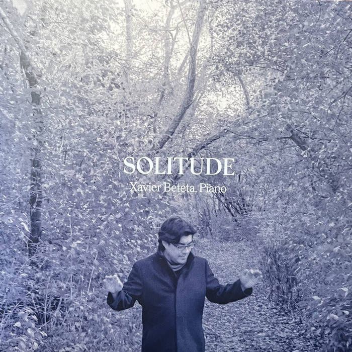 “Solitude” is a solo piano album featuring works by Chopin, Tchaikovsky, Ignacio Cervantes, Manuel Martinez-Sobral, and Cecile Chaminade, performed by Xavier Beteta.