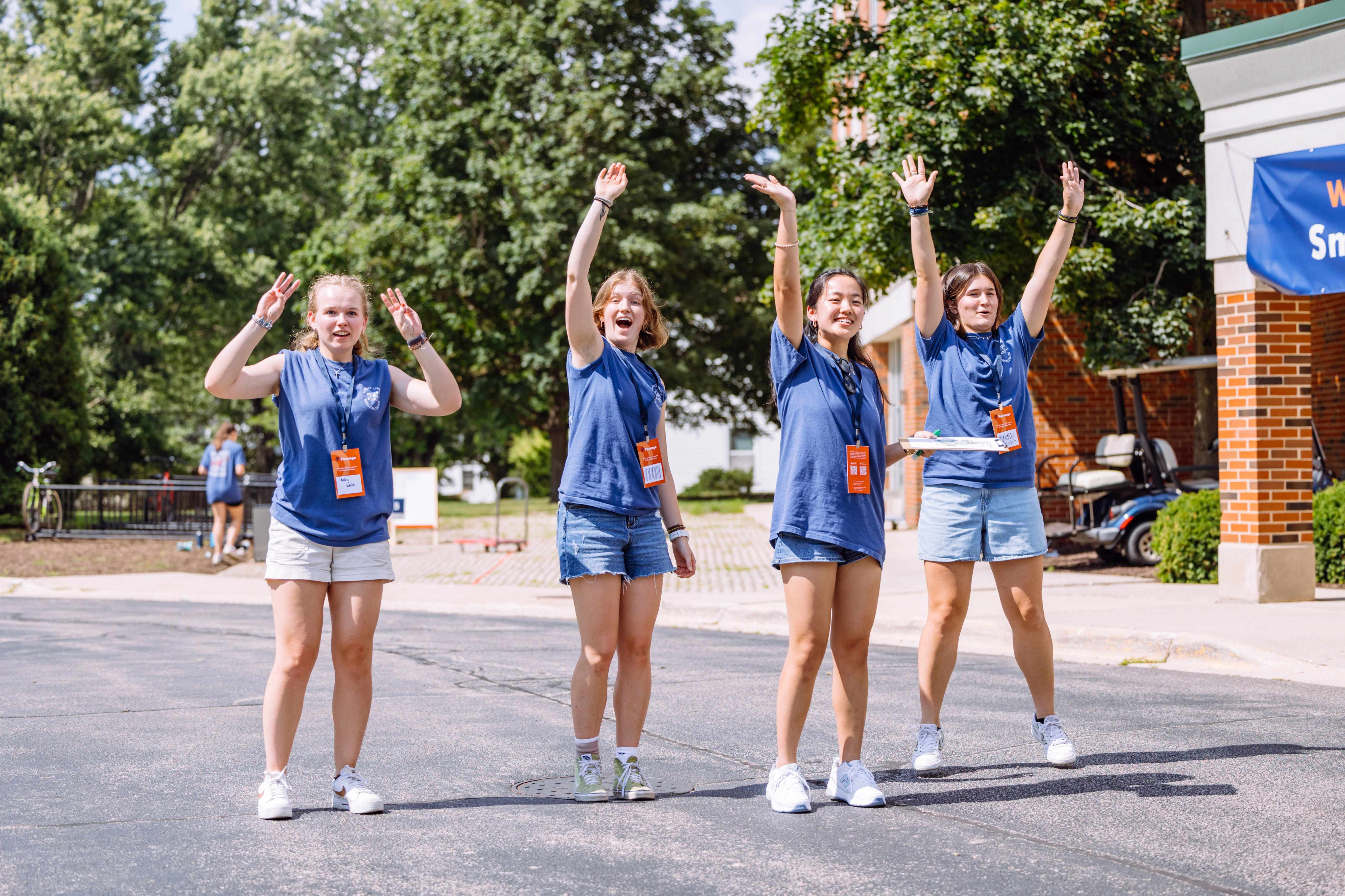 Residence Life leaders ready to welcome new freshmen to campus.