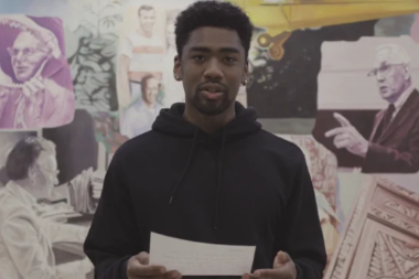 Senior Student Ayo Reads Letter to Himself as a Freshman