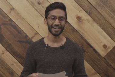 Wheaton College IL Senior Joel Reads letter written to himself as freshman