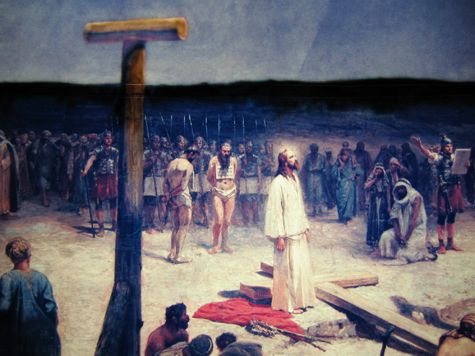 Jan Styka's monumental painting of the crucifixion.