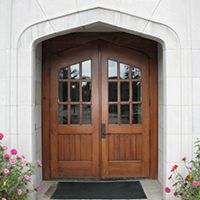 The door of Wade Center Wheaton College IL