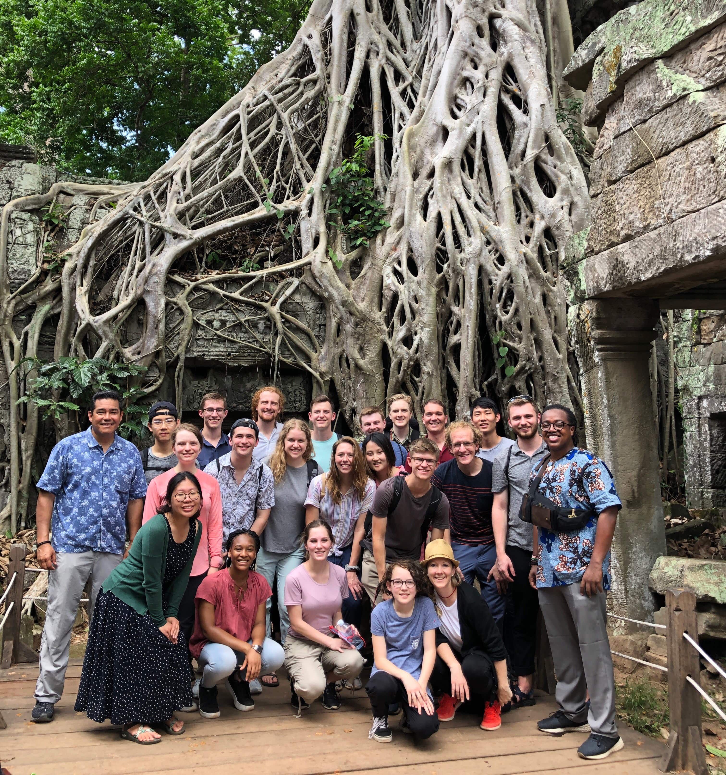 Group photo of International Study Trip 2019 in Ankor Wat