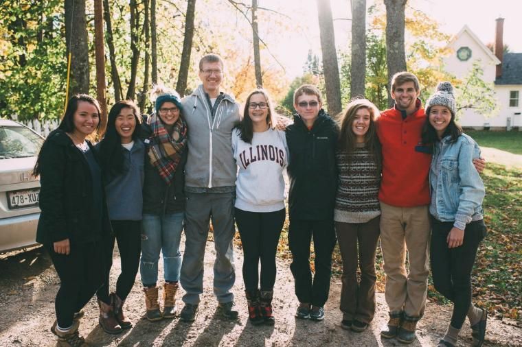 Vanguard '17 group photo in Three Lakes, WI