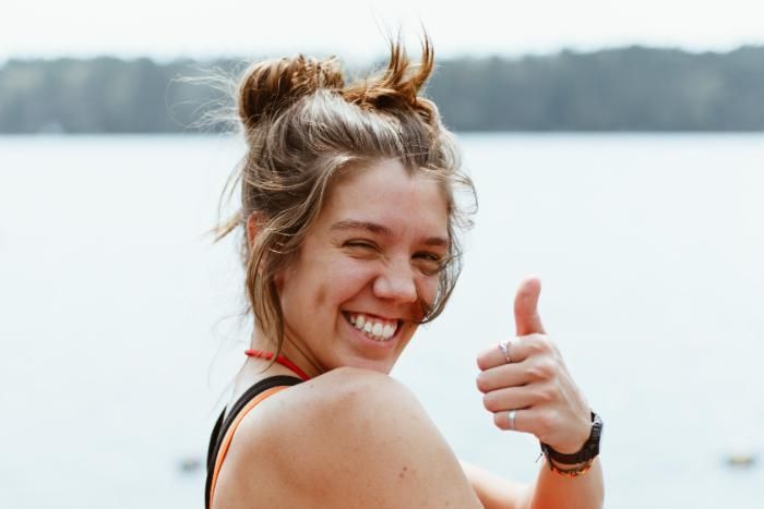 Vanguard lifeguard gives thumbs up