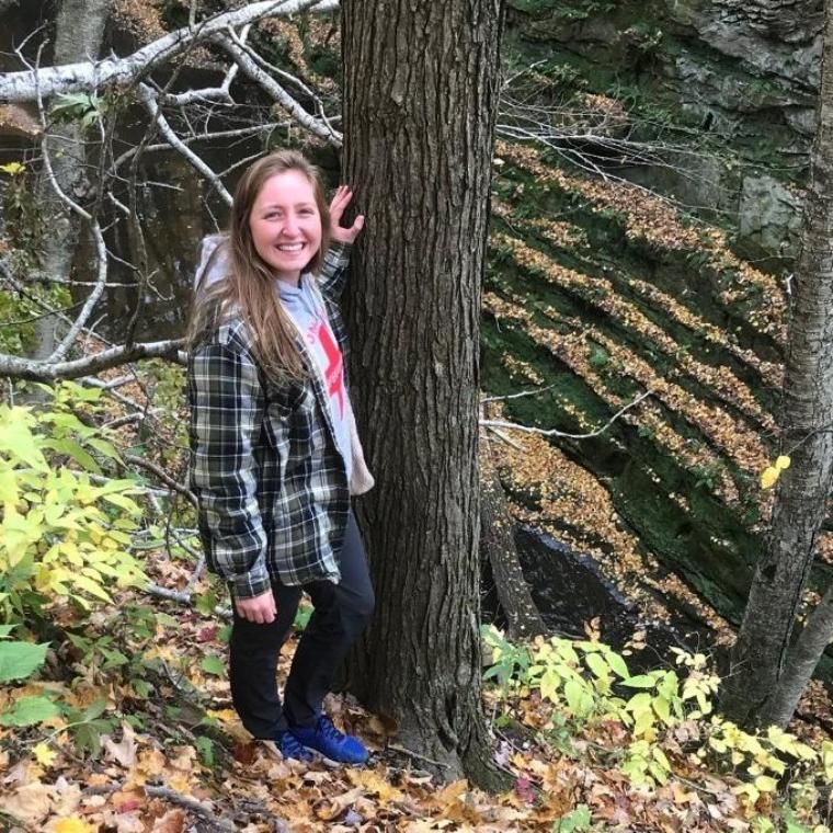 kirstin crawford on a hike