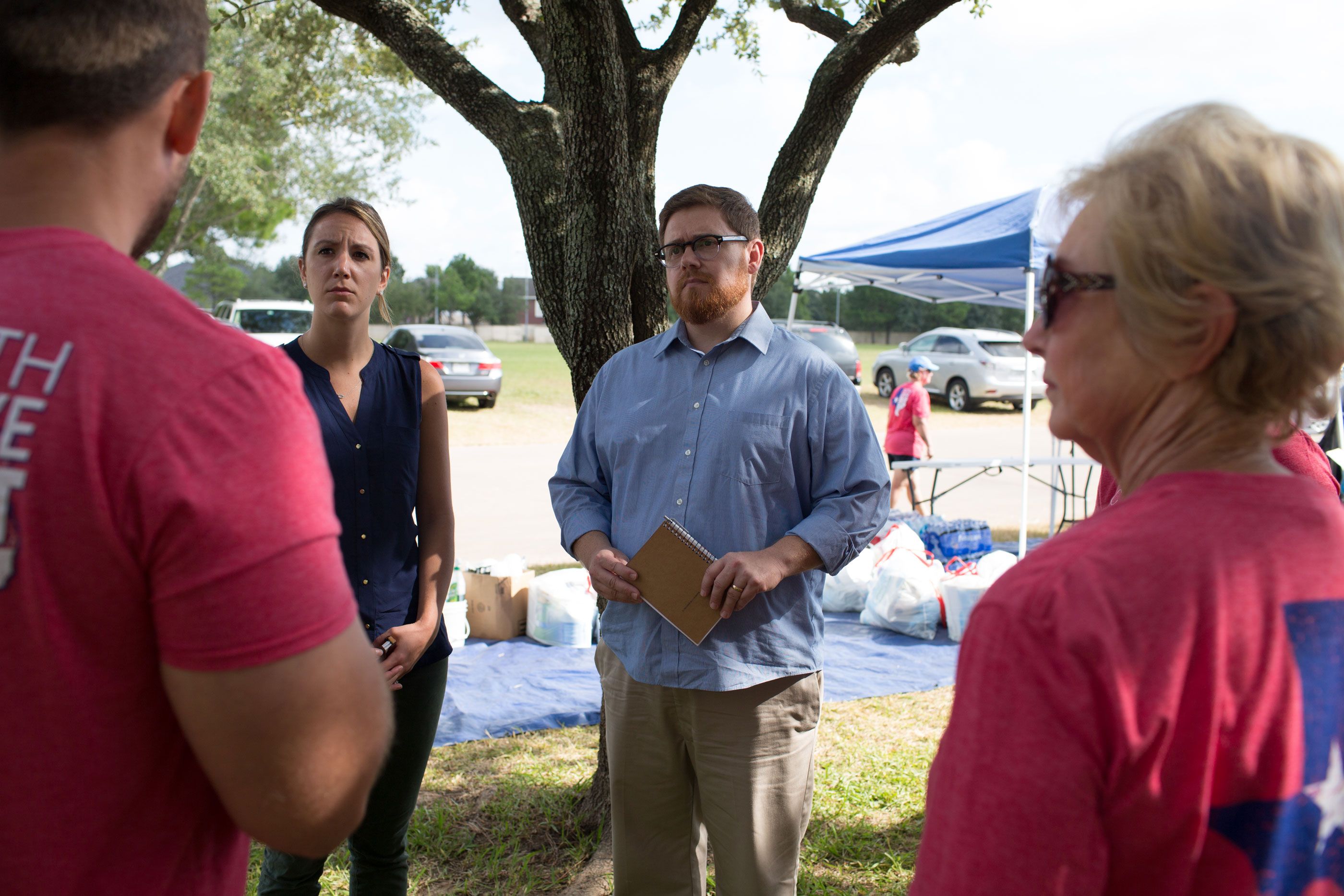 Humanitarian Disaster Institute Jamie Aten and team helping out in Houston, Texas