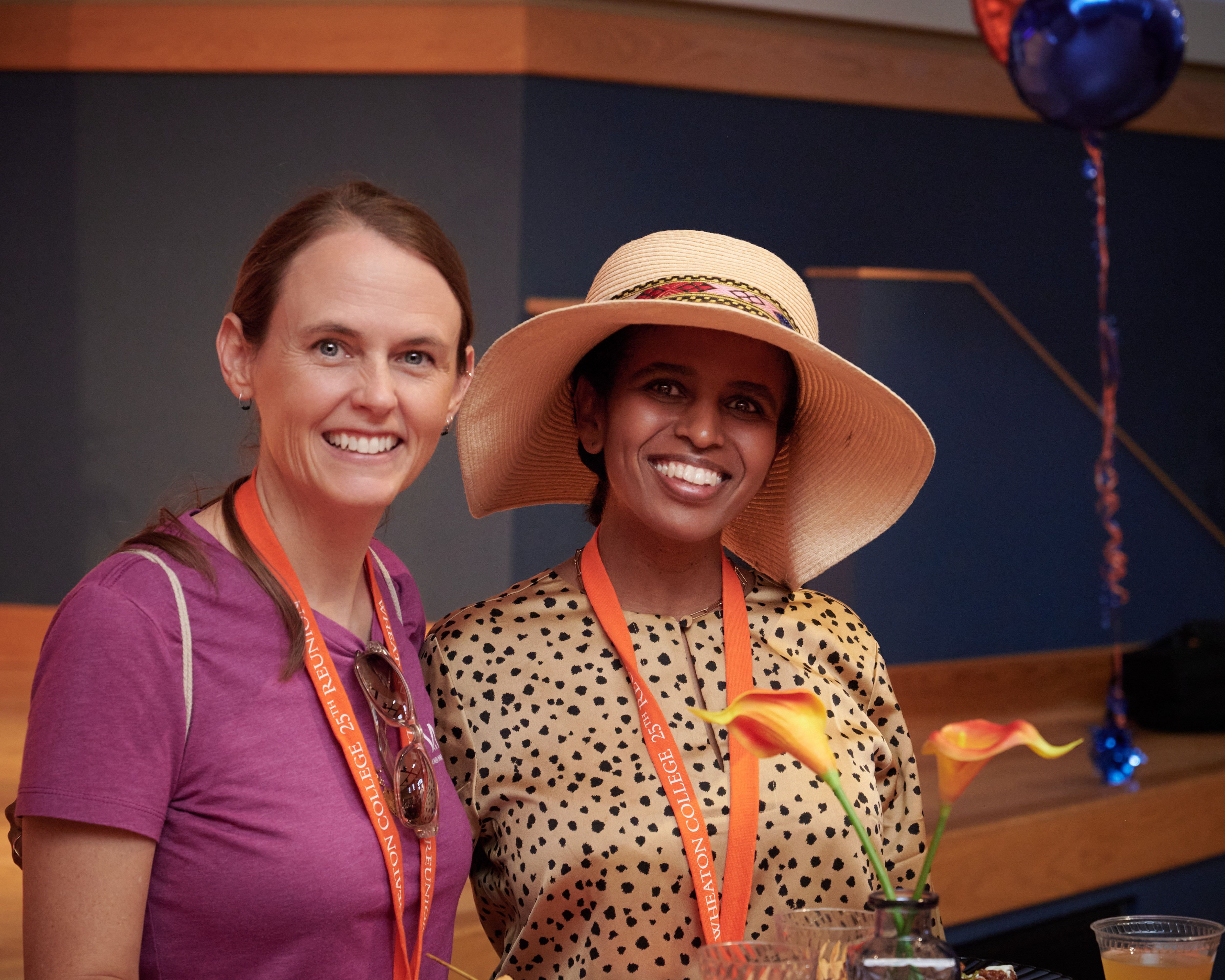 Brooke Underwood Fischer ’00 and Mehret Asgedom ’00 enjoyed the Kickoff Party as they celebrated their 25th reunion.