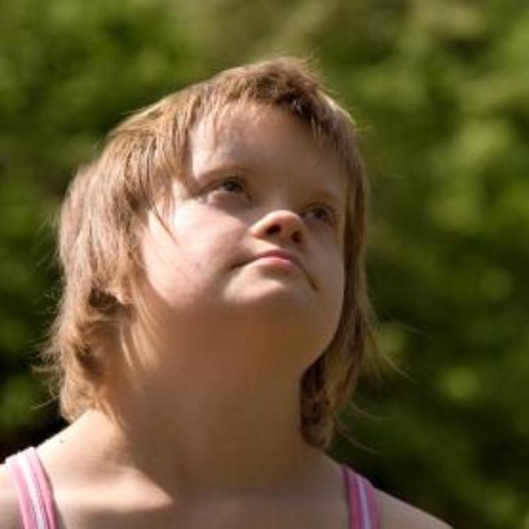 Girl with Down Syndrome